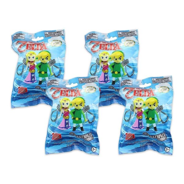 4PK Nintendo Zelda Backpack Buddies Series 2 Kids Keyring Pendant Assorted 3y+