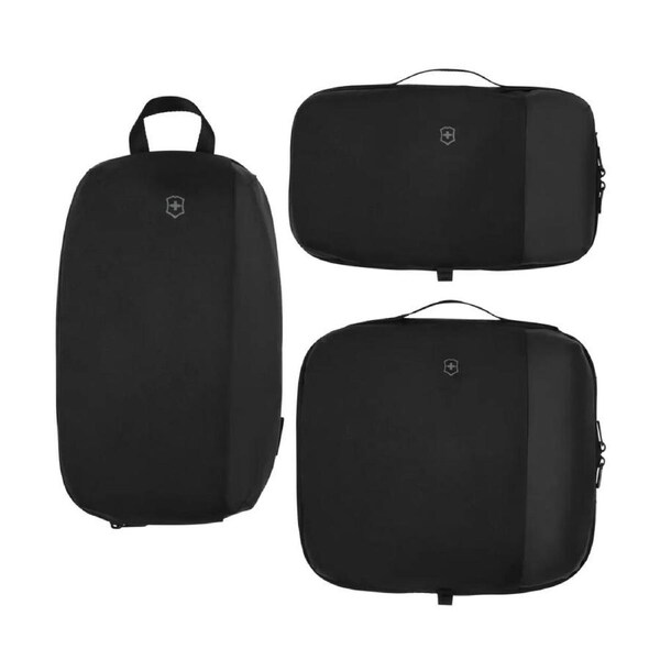 Victorinox Travel Essentials 3 Piece Packing Cube Set Black