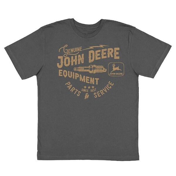 John Deere Equipment Graphic Short Sleeve T-Shirt Mens/Unisex Slate XL