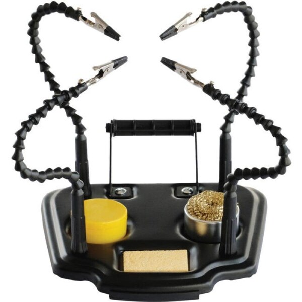 DOSS ZD11M1 Soldering Helping Hands Stand with Sponge Cleaning Ball Rosin