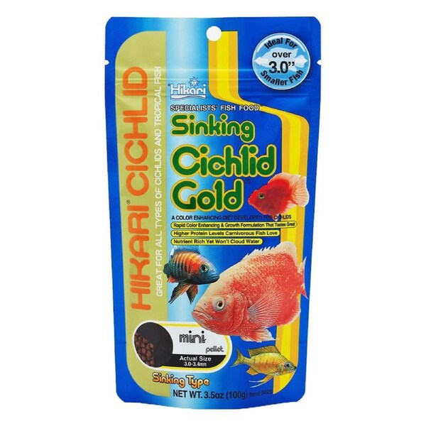 Hikari Cichlid Gold Sinking Fish Food - Mini 100 gm