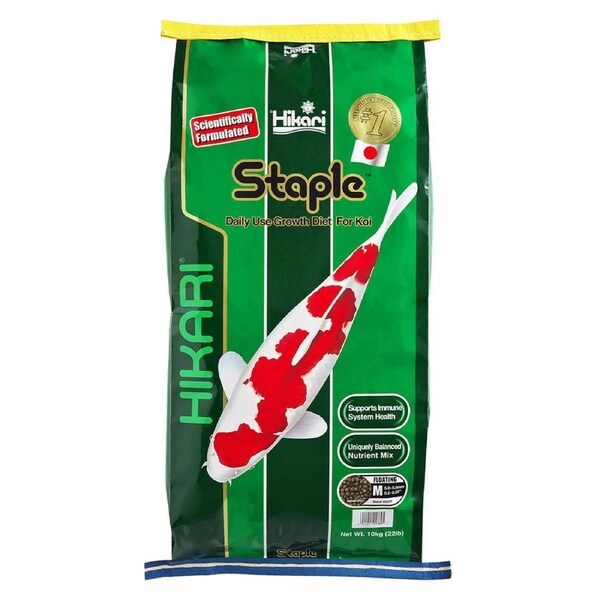 Hikari Staple Daily Use Growth Koi Fish Food - Medium 10 kg