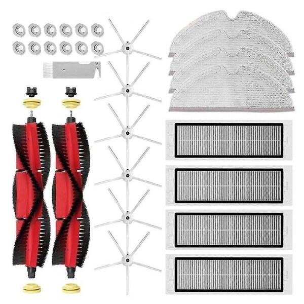 Main Side Brush, HEPA Filter, Mop Cloth for Mi S5 Max, S6 Pure, MaxV Robot Vacuum