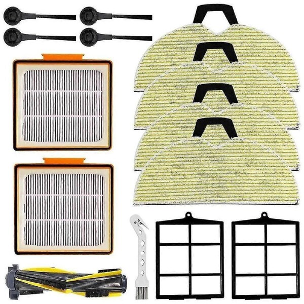 Main Brush, HEPA Filter, & Mop Cloth for RV2001WD Vacuum Cleaners