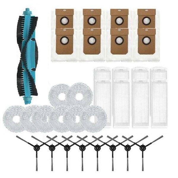 Main Side Brush, HEPA Filter, Mop Dust Bag for 11090 Spin Revolution Robot Vacuum