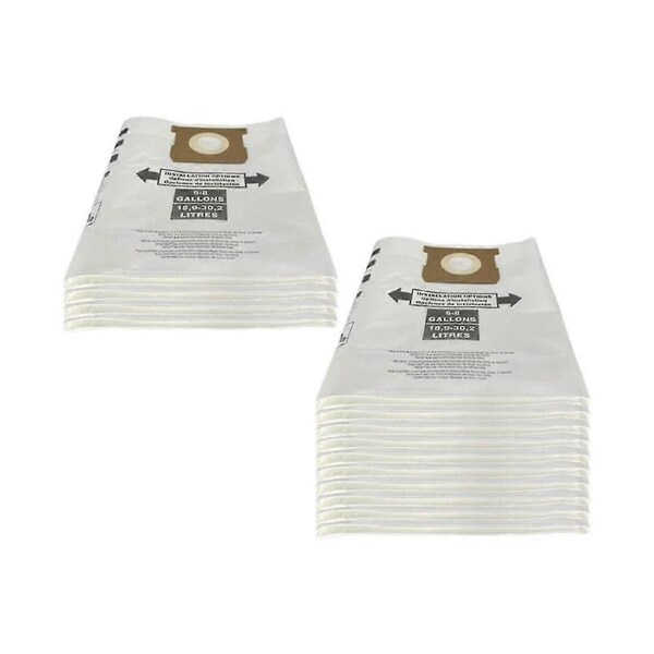 14 Pcs Universal Dry Dust Bag 5 To 8 Gallon Vacuum Cleaners 5-8 Bags