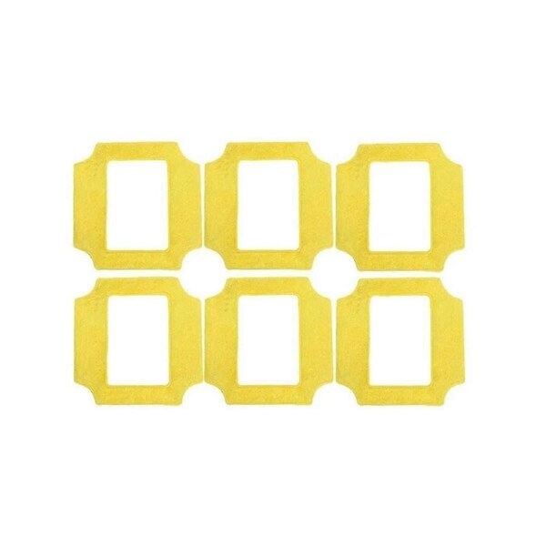 6pcs Window Cleaning Robot Mop Cloths, Universal Square Clean Wipes