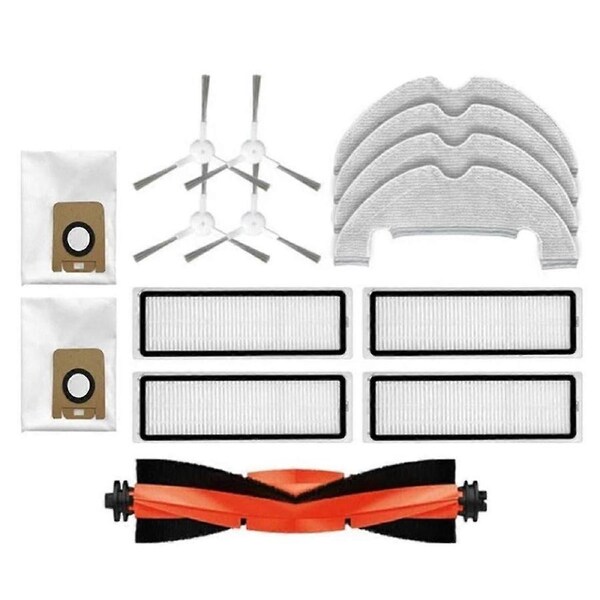 15Pcs Bot D10 Plus Rls3d/Z10 Pro/L10 Robot Vacuum Parts: Main Side Brush, Hepa