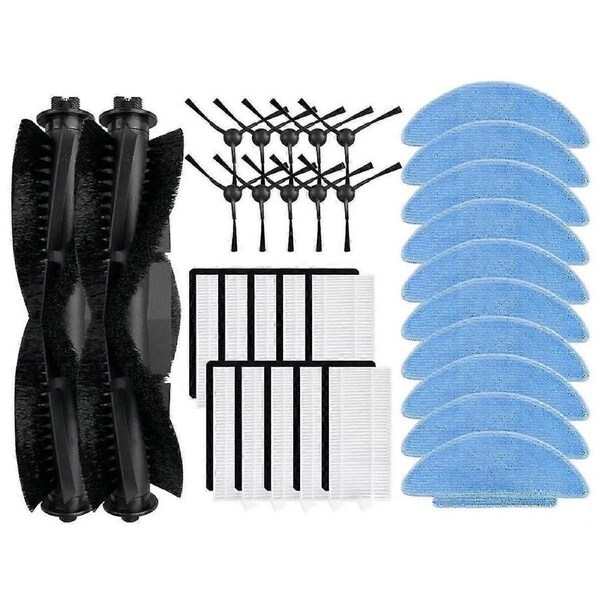 L9000 Robot Vacuum Main Side Brush, HEPA Filter, Mop Pad Replacement Parts, B