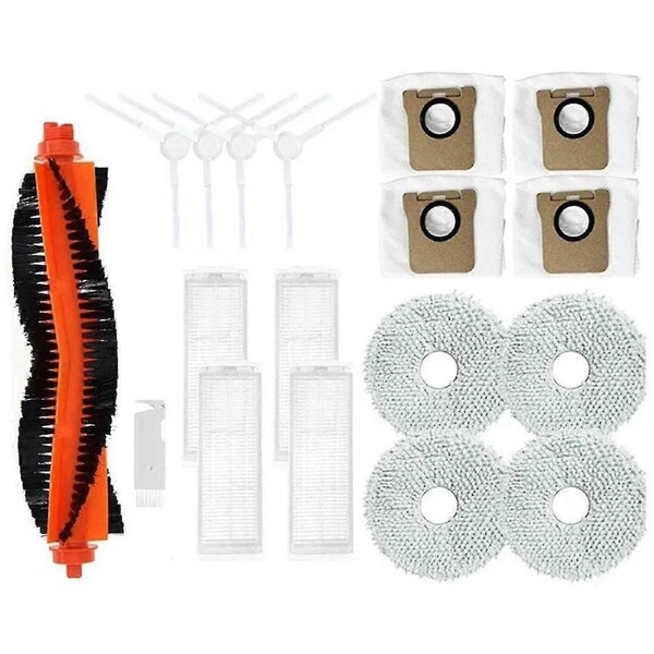 Main Brush, HEPA Filter, & Mop Cloth for M30 Pro/C107 Robot Vacuums