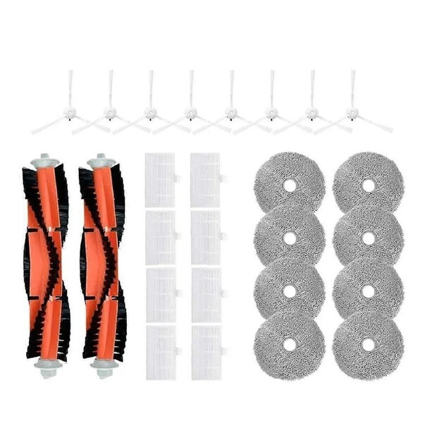 Main Brush, HEPA Filter, Mop Pad for U200 Pro Robot Vacuum Cleaner