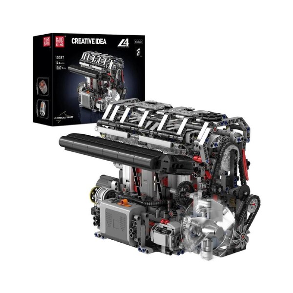 Mould King 10087 Motorised L4 Gasoline Engine Building Set - 1,787 Pcs