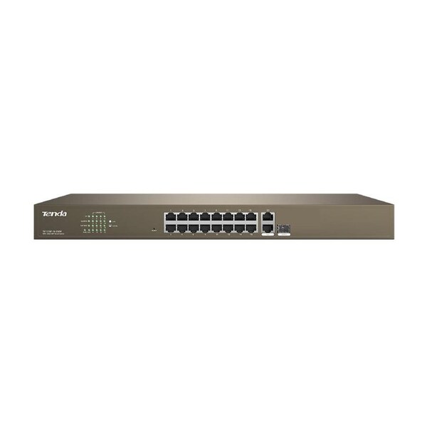 Tenda 16 Port 250W Gigabit Ethernet Network Switch with 16-Port PoE