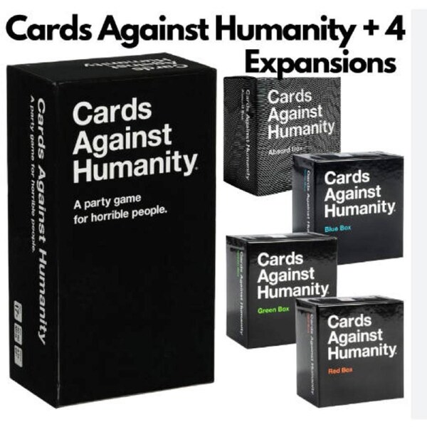 Cards Aagianst Humanity with All 4 expansions value pack