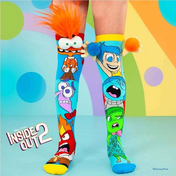 Madmia - Inside Out Movie Socks Kids & Adults Age 6y+