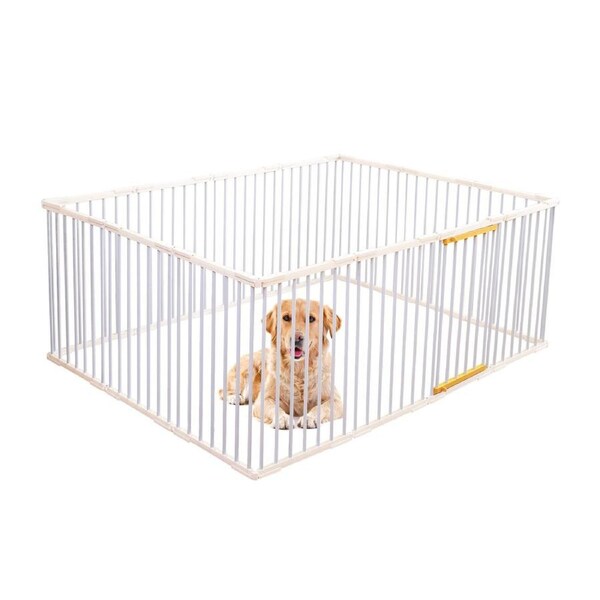 TOPET Portable Pet Dog Playpen Enclosure Cage Puppy Play Pen 8/10/12/14/16 Panels - New Design 14 x Panels