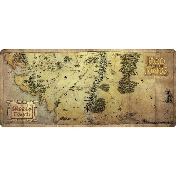 The Lord of the Rings - Middle Earth Map XXL Desk Mat