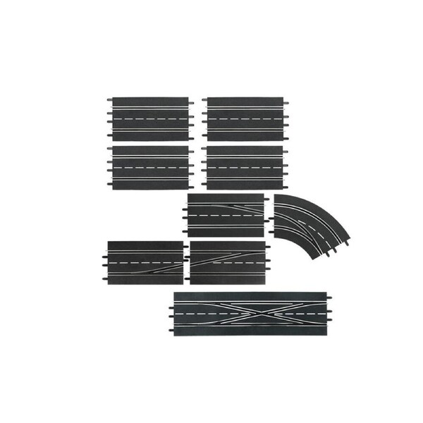 7pc Carrera Track Extension Set w/3-Lane Change Sections Racing Accessory 8y+
