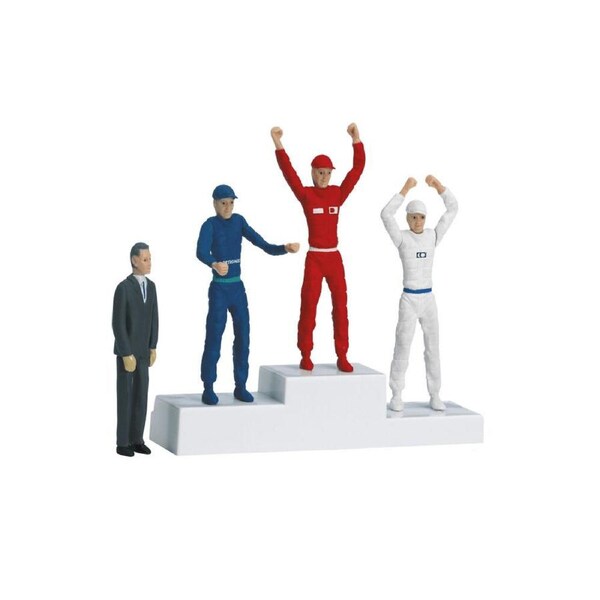 Carrera Winners Podium Set w/ 4 Figures Slot Car Accessories Kids/Child 8y+