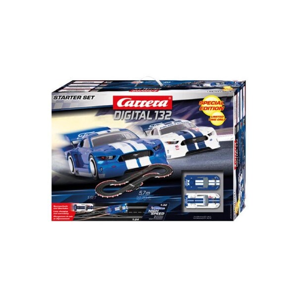 Carrera Starter Set Ford Mustang GTY Kids/Children Racing Slot Car Toy 8y+