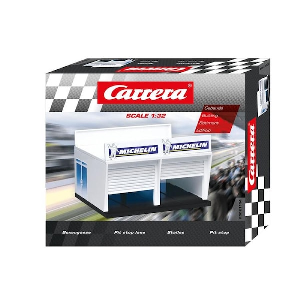 Carrera Double Garage & Signage for Pitstop Lane Racing Car Toy Accessory 8y+