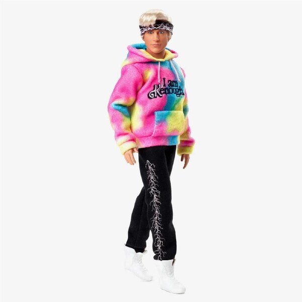 Barbie the Movie Collectible Ken Doll Wearing ?? Am Kenough??Hoodie JBH60