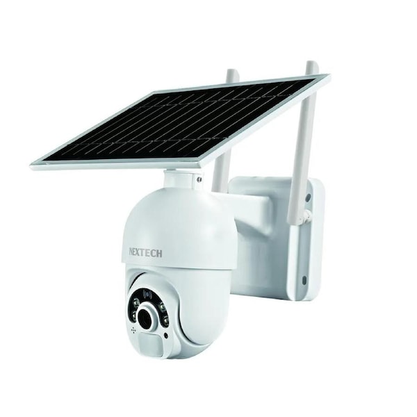 Nextech 1080p Battery powered PTZ Smart Wi-Fi Camera with Solar Panel