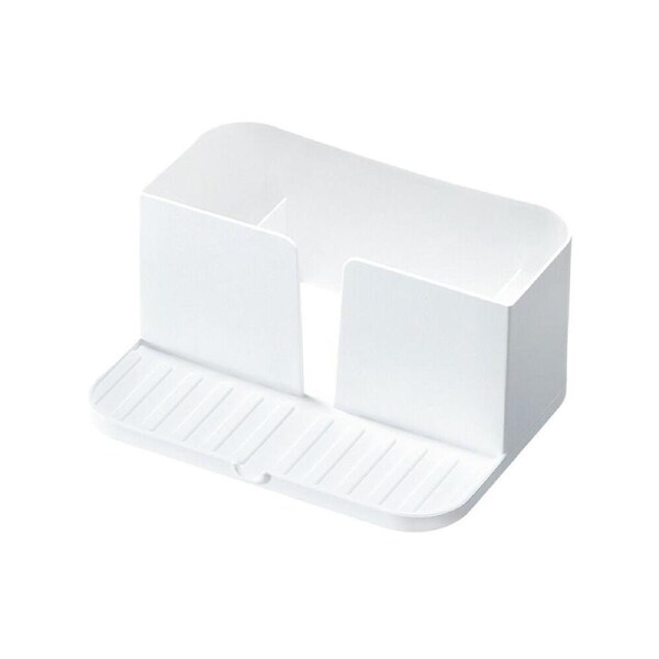 iDesign Classic Plastic Sink Caddy w/ Tray Kitchen/Bathroom Organiser White