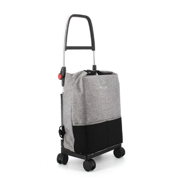 Rolser One Tweed T-Shop 4-Wheel Folding Shopping/Market Trolley Bag 27L Grey