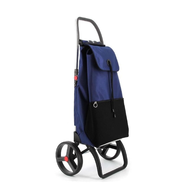 Rolser I-Max Urban Big Wheel Folding Shopping/Market Trolley Bag 43L Navy