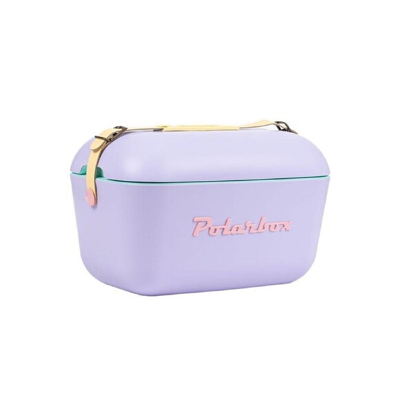 Polarbox Rainbow 20L Insulated Cooler Box Container w/Adjustable Strap Lilac