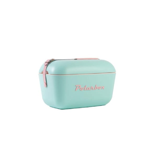 Polarbox Pop 12L Insulated Cooler Box Container w/ Adjustable Strap Cyan/Rose