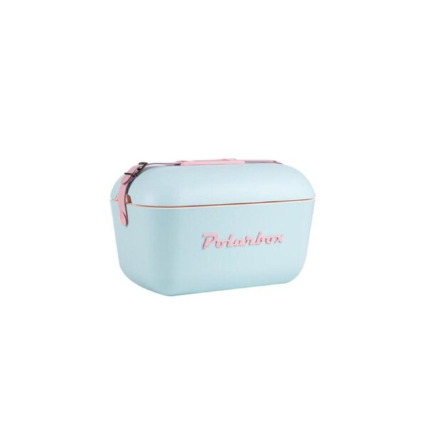 Polarbox Pop 20L Insulated Cooler Box Container w/ Adjustable Strap Sky/Rose