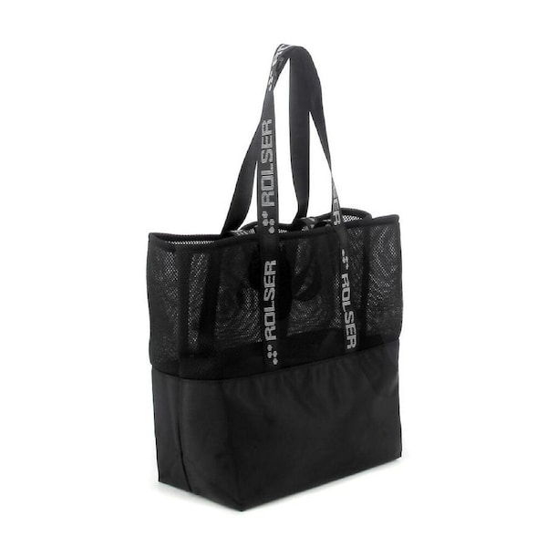 Rolser Urban Mf Reusable Shopping/Market Bag Beach Carry Storage 30L Black