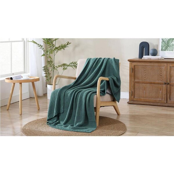 Ardor Quinn Acrylic Knitted Room Sofa Blanket/Throw Silver Pine 127x152cm