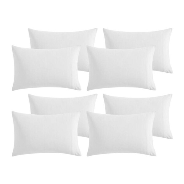 16pc Ardor Boudoir Waterproof Microfibre Pillowcases Cushion Cover White 48x74cm