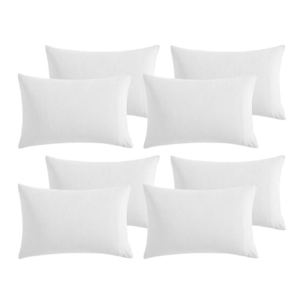 16pc Ardor Boudoir Waterproof Microfibre Pillowcase Cushion Cover Silver 48x74cm