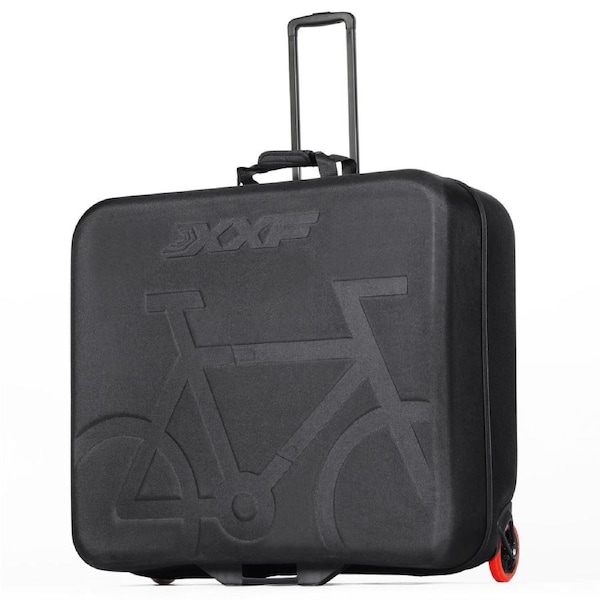CyclingDeal Quality Folding Bike Travel Case - Bicycle Pro Transport Equipment Air Flights Hard Case Box - Made of Lightweight & Durable EVA Material