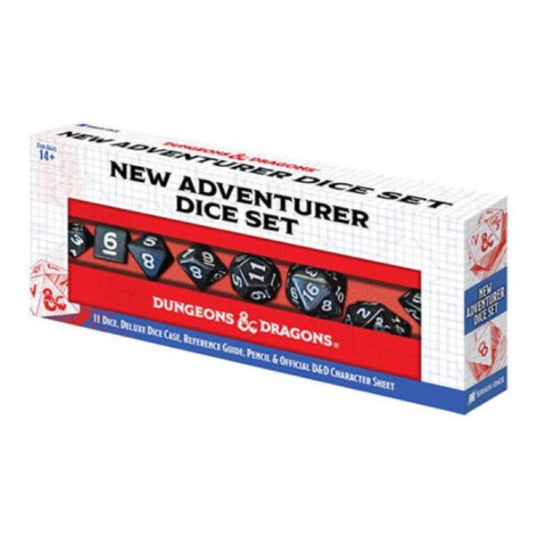 Sirius Dice D&D New Adventurer Dice Set - Black Dice