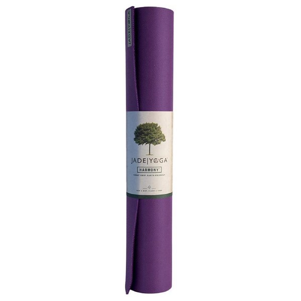 Jade Yoga Harmony Mat Natural Rubber Yoga Mat - Purple