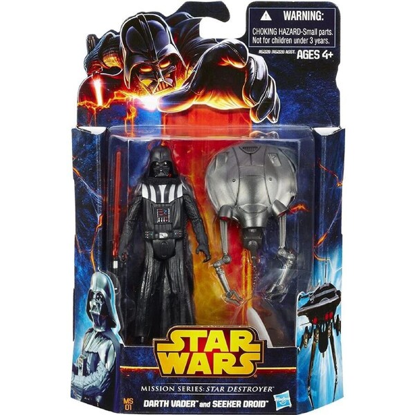 Star Wars 2013 Mission Series Darth Vader & Seeker Droid Action Figure 2-Pack MS01 Star Destroyer