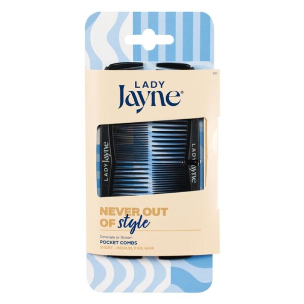 Lady Jayne Pocket Comb - 2 Pack