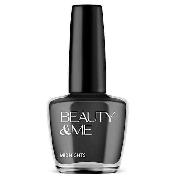 Beauty & Me Nail Polish 12ml - 50 'Midnights' Black