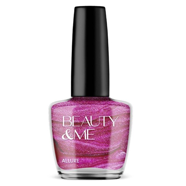 Beauty & Me Nail Polish 12ml - 93 'Allure' Two Tone Metallic Mid Pink