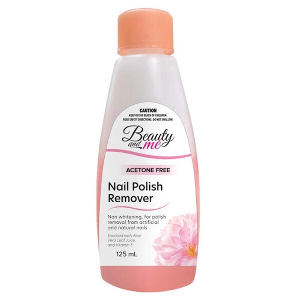 Beauty & Me Nail Polish Remover - Acetone Free 125ml