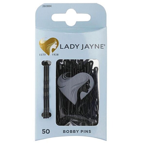 Lady Jayne Black Bobby Pins 4.5cm - 50 Pack