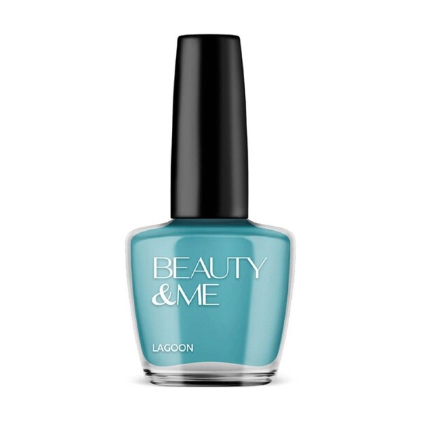 Beauty & Me Nail Polish Glossy Quick Dry Finish 712 Lagoon Teal Green 12ml