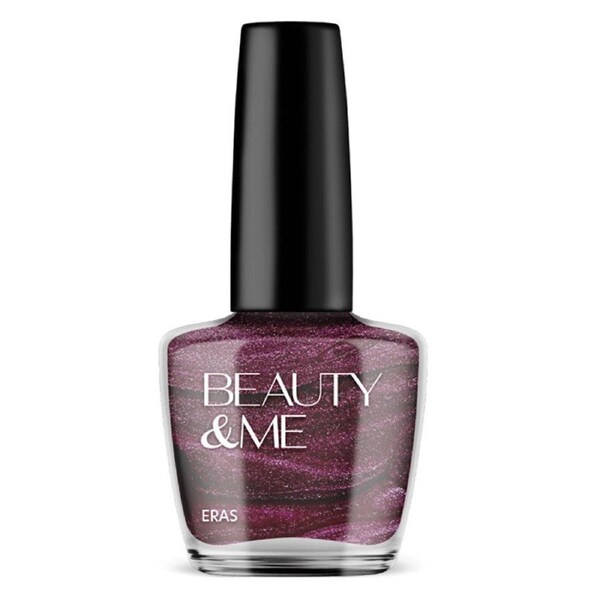 Beauty & Me Nail Polish 12ml - 36 'Eras' Metallic Deep Pink
