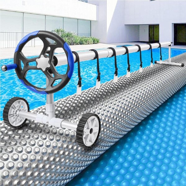 ALFORDSON Pool Cover 500 Micron 7X4M Solar Blanket Swimming 6M Roller Reel
