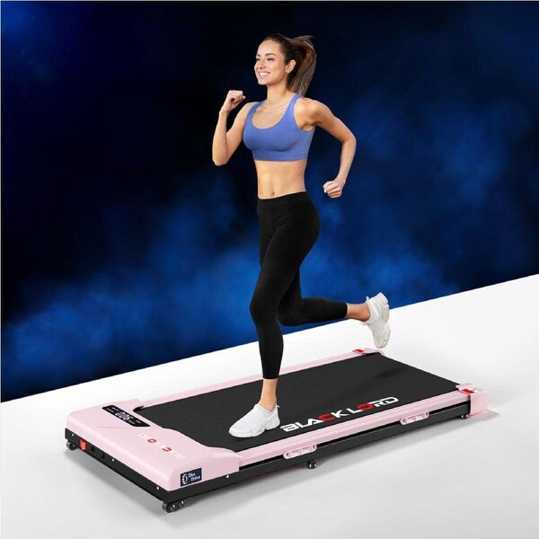 BLACK LORD Treadmill Electric Walking Pad Incline Gym Brushless Motor Pink